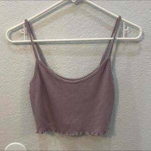 PacSun Women's Purple Crop-top